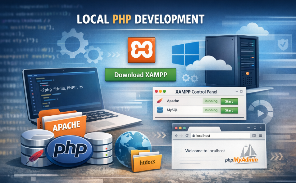 How to Install XAMPP on Windows and Run Your First PHP Project (2026 Beginner Guide)